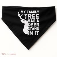 My Family Has A Deer Stand In It USA-Made Doggie Bandana thumb 0