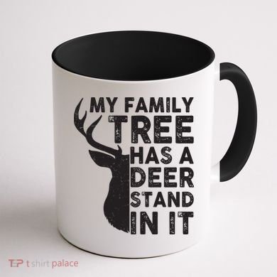 My Family Has A Deer Stand In It Coffee Mug back