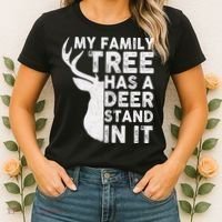 My Family Has A Deer Stand In It Women's T-Shirt thumb 2