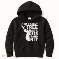 My Family Has A Deer Stand In It Kids Hoodie thumb 0