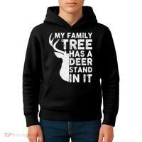 My Family Has A Deer Stand In It Kids Hoodie thumb 4
