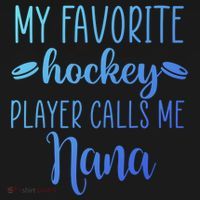 My Favorite Hockey Player Calls Me Nana Gift Ornament thumb 1