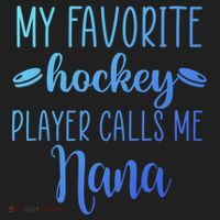 My Favorite Hockey Player Calls Me Nana Gift Golf Towel thumb 3