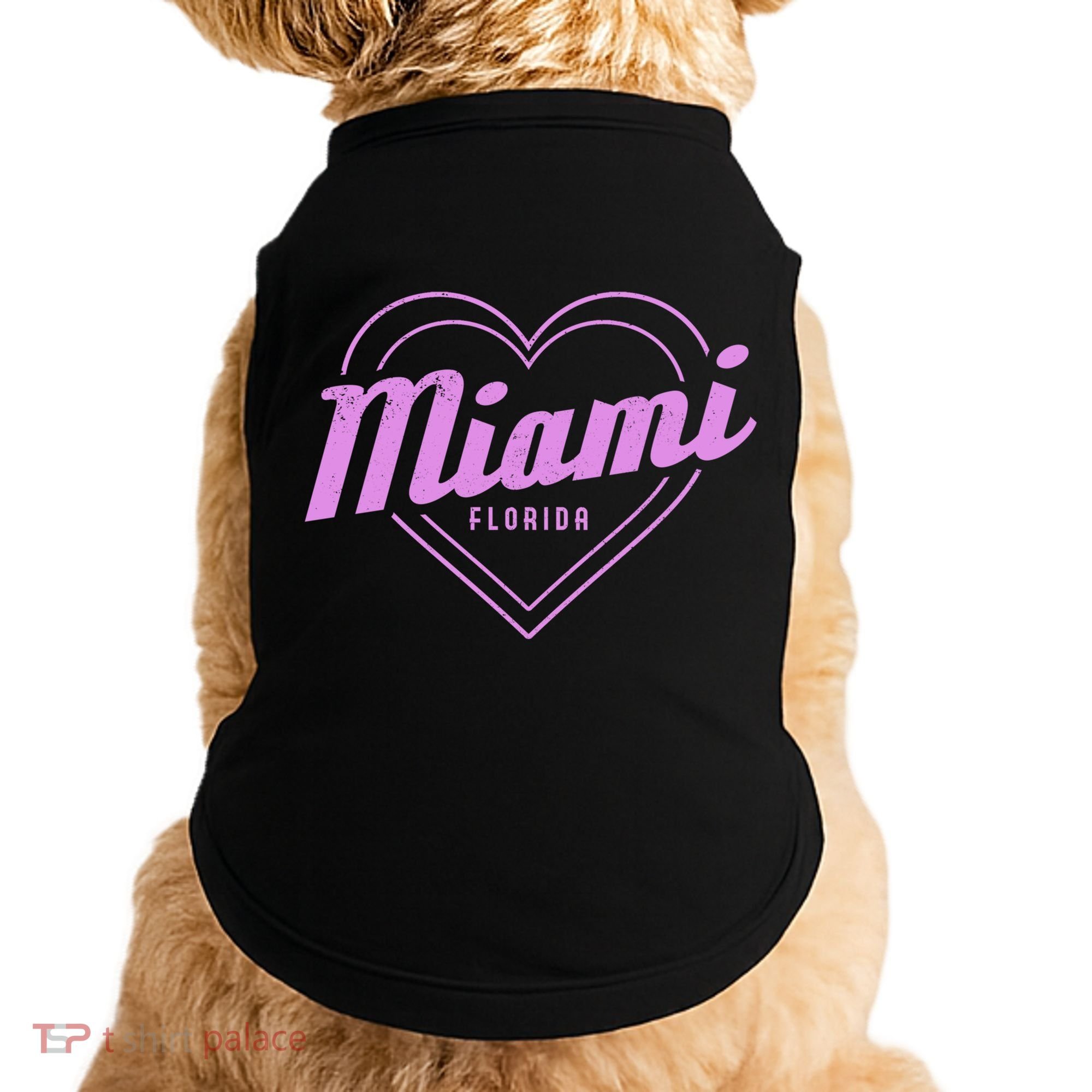 Miami Florida Heart Pride Girls Fl Miami Gift Doggie Tank