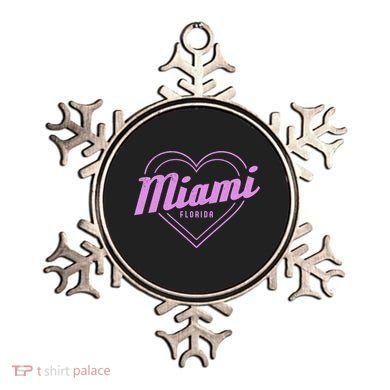 Miami Florida Heart Pride Girls Fl Miami Gift Ornament