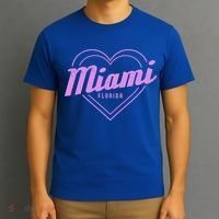 Miami Florida Heart Pride Girls Fl Miami Gift T-Shirt thumb 3
