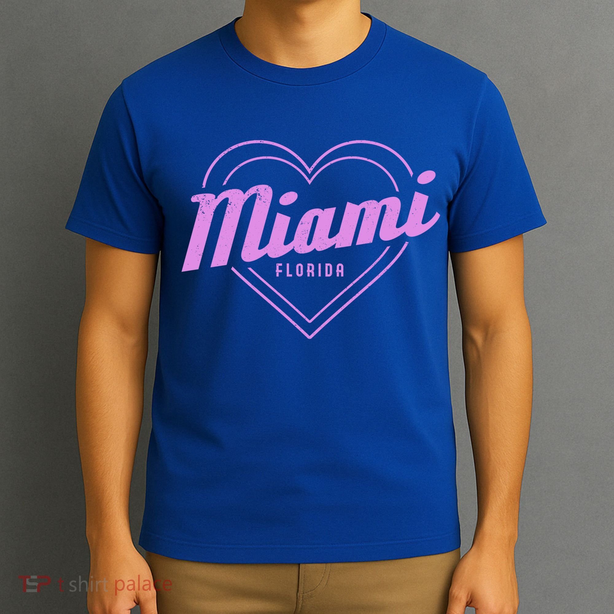 Miami Florida Heart Pride Girls Fl Miami Gift T-Shirt