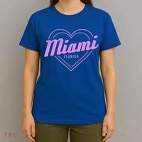 Miami Florida Heart Pride Girls Fl Miami Gift T-Shirt thumb 4