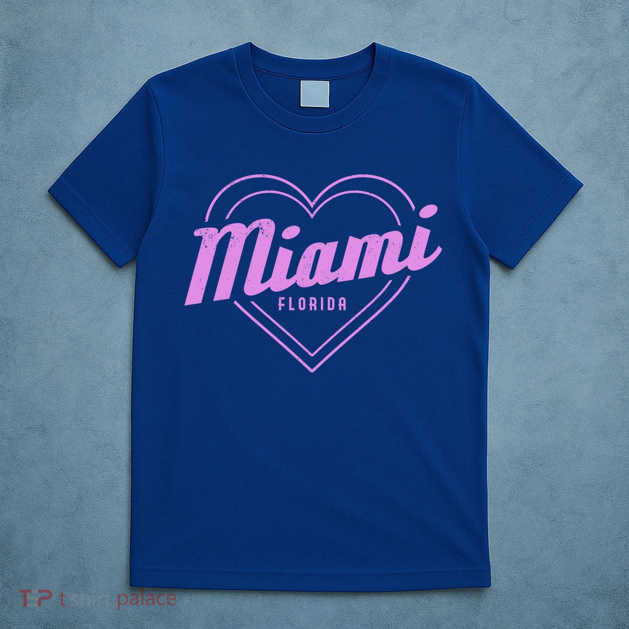 Miami Florida Heart Pride Girls Fl Miami Gift T-Shirt