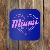 Miami Florida Heart Pride Girls Fl Miami Gift Coaster thumb 0