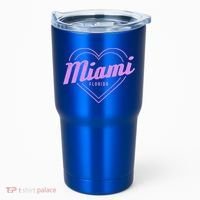Miami Florida Heart Pride Girls Fl Miami Gift Tumbler thumb 0