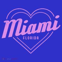 Miami Florida Heart Pride Girls Fl Miami Gift Mousepad thumb 1