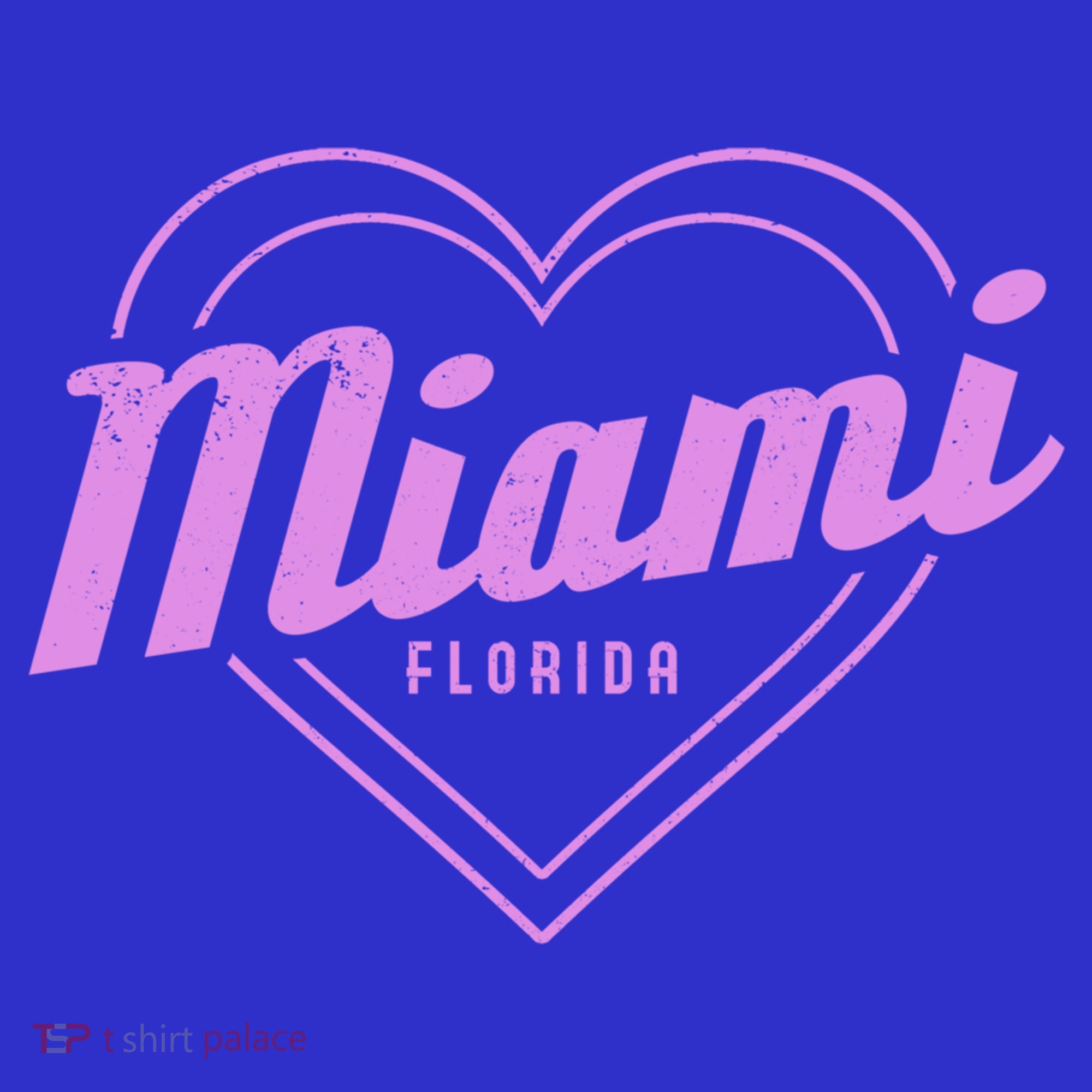 Miami Florida Heart Pride Girls Fl Miami Gift Mousepad
