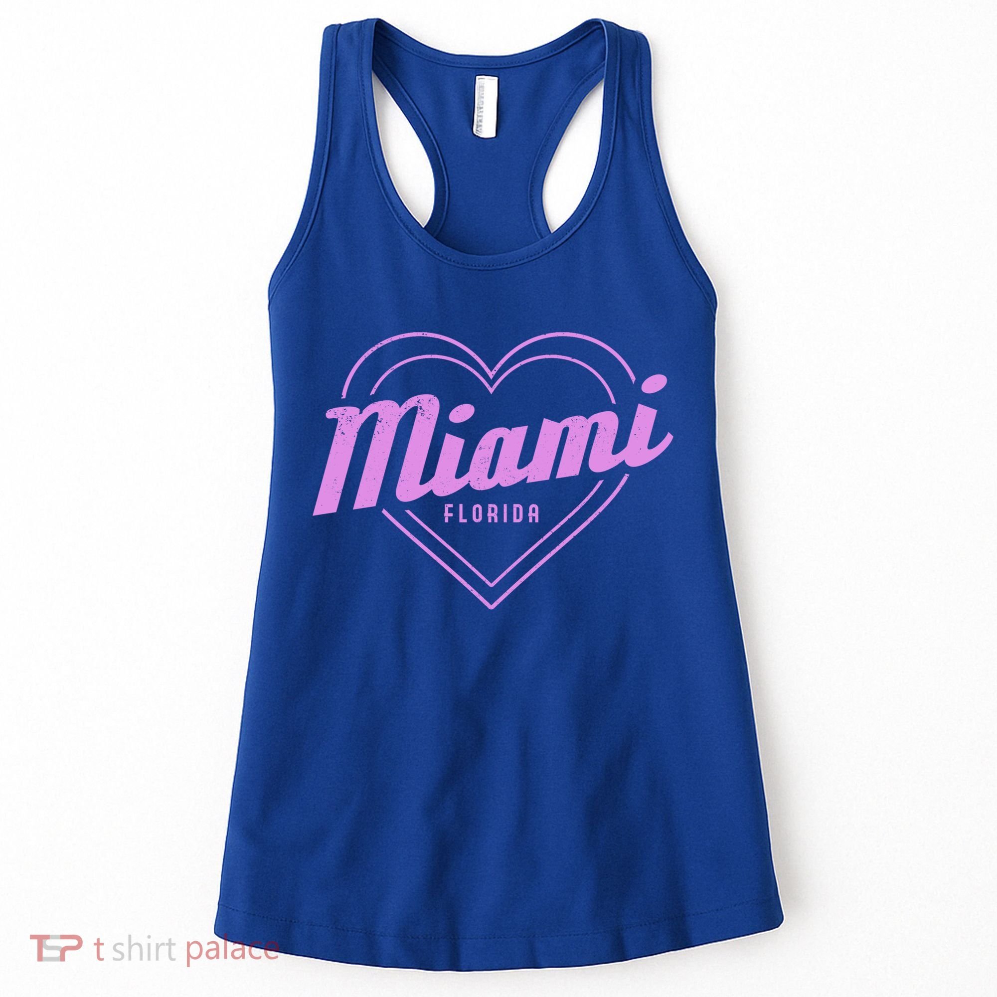 Miami Florida Heart Pride Girls Fl Miami Gift Women's Tank Top
