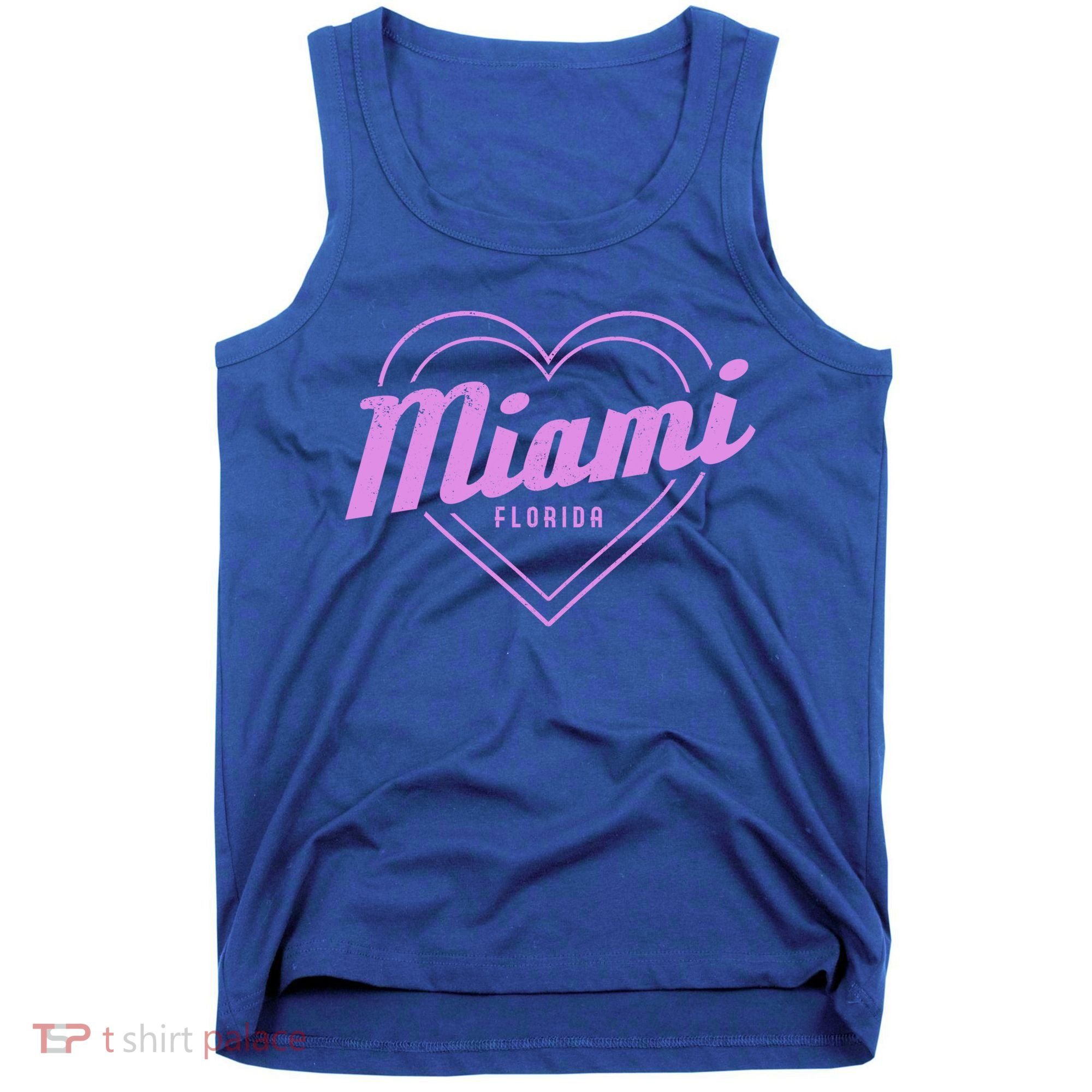 Miami Florida Heart Pride Girls Fl Miami Gift Tank Top