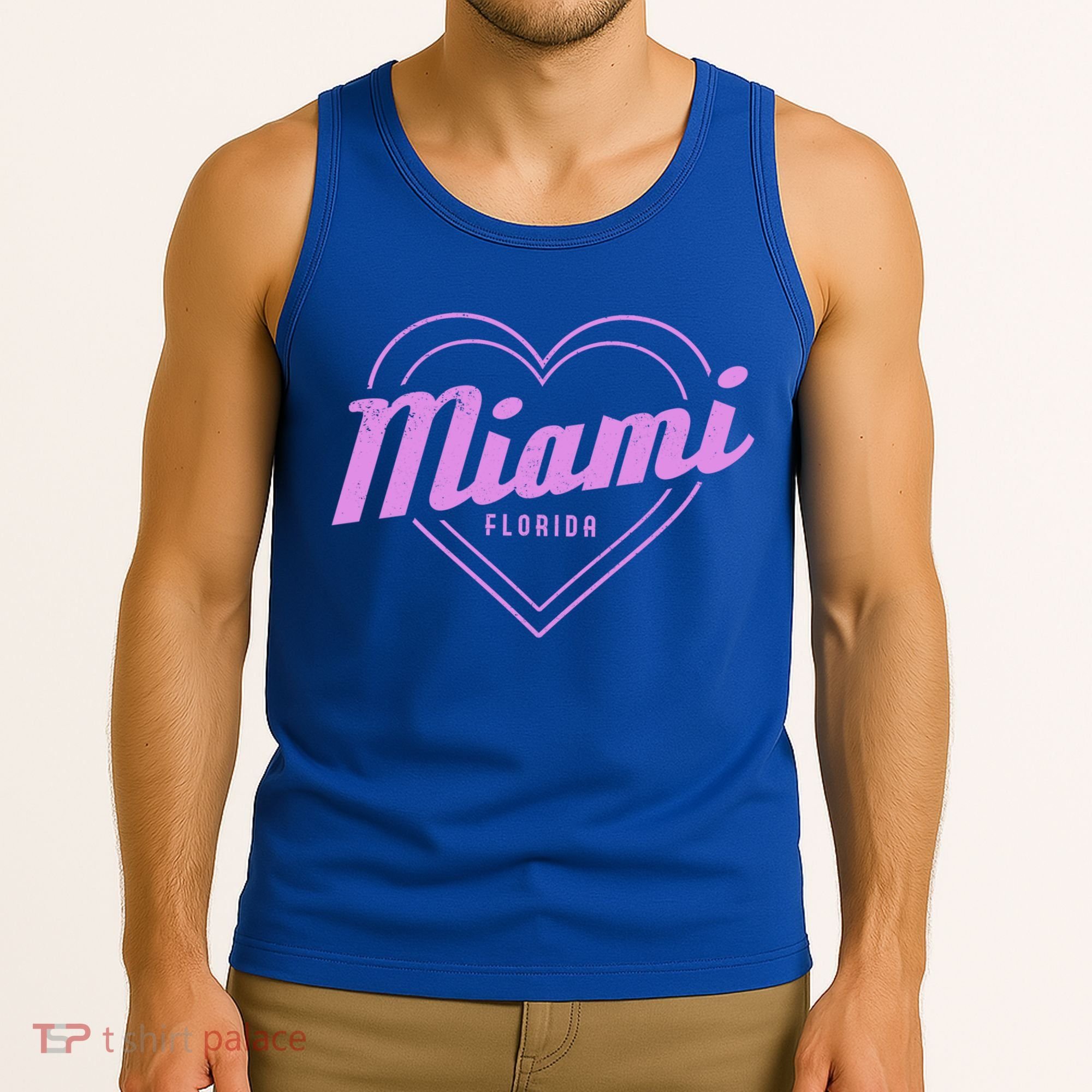 Miami Florida Heart Pride Girls Fl Miami Gift Tank Top