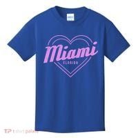 Miami Florida Heart Pride Girls Fl Miami Gift Kids T-Shirt thumb 0