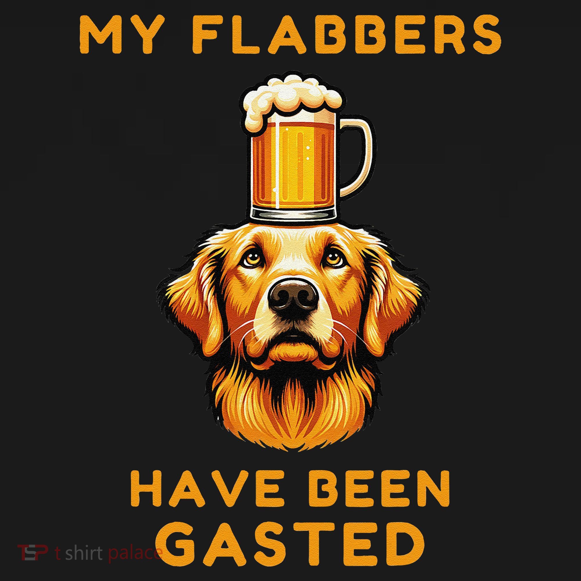 My Flabbers Have Been Gasted Distressed Retro Funny Dog Pajama Set