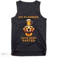 My Flabbers Have Been Gasted Distressed Retro Funny Dog Tank Top thumb 0