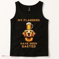 My Flabbers Have Been Gasted Distressed Retro Funny Dog Tank Top thumb 2