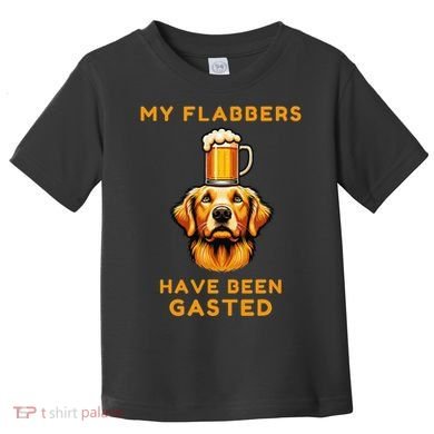 My Flabbers Have Been Gasted Distressed Retro Funny Dog Toddler T-Shirt