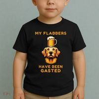 My Flabbers Have Been Gasted Distressed Retro Funny Dog Toddler T-Shirt thumb 2