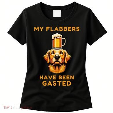 My Flabbers Have Been Gasted Distressed Retro Funny Dog Women's T-Shirt