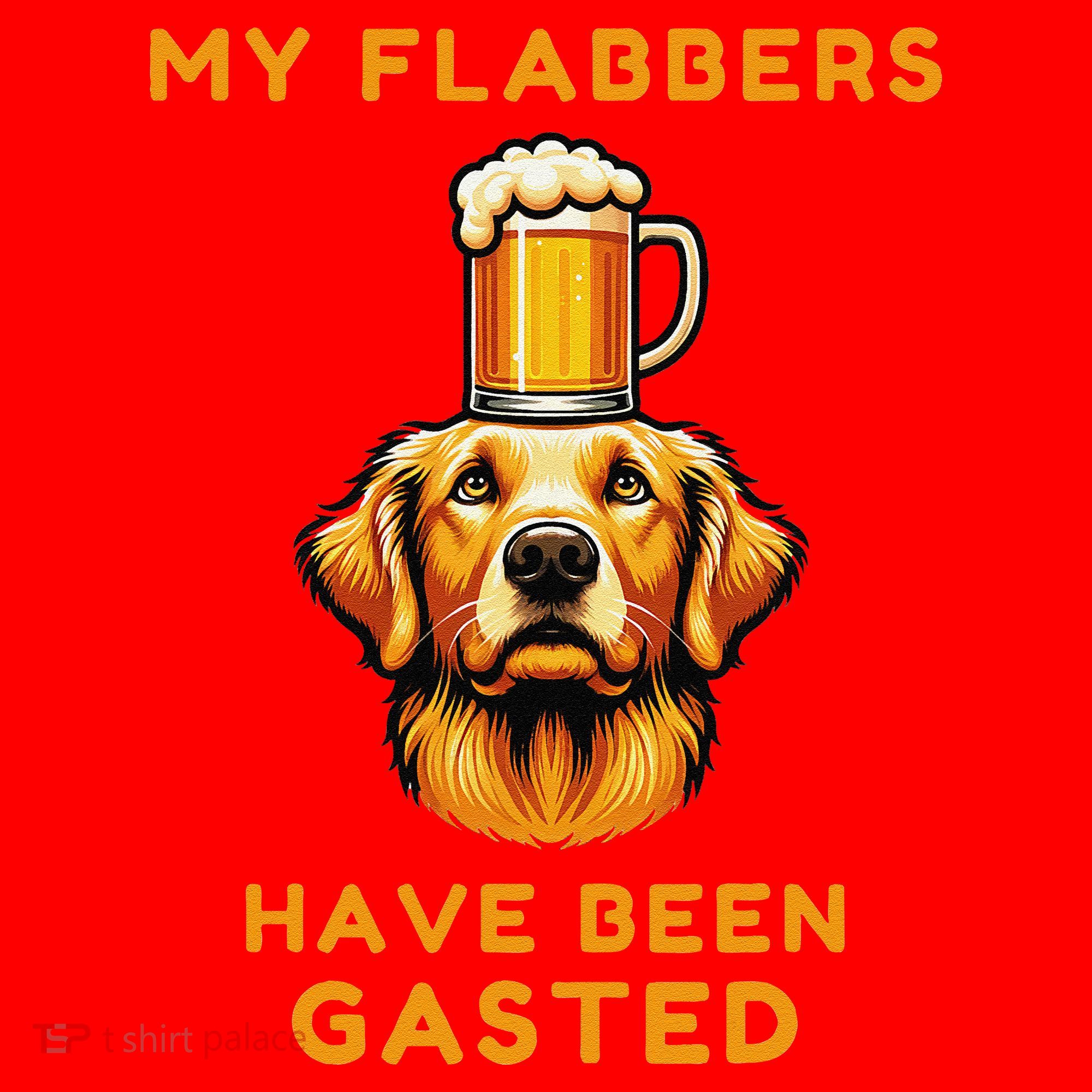 My Flabbers Have Been Gasted Distressed Retro Funny Dog Santa Hat