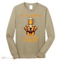My Flabbers Have Been Gasted Distressed Retro Funny Dog Long Sleeve Shirt thumb 0