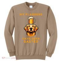 My Flabbers Have Been Gasted Distressed Retro Funny Dog Sweatshirt thumb 0