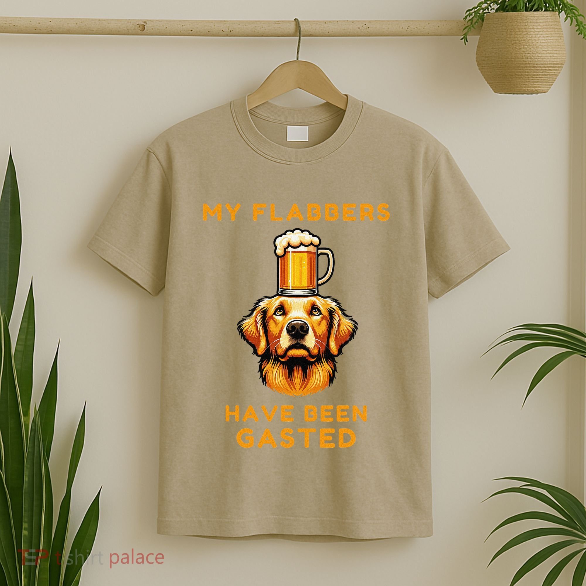 My Flabbers Have Been Gasted Distressed Retro Funny Dog T-Shirt