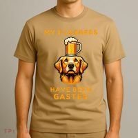 My Flabbers Have Been Gasted Distressed Retro Funny Dog T-Shirt thumb 3