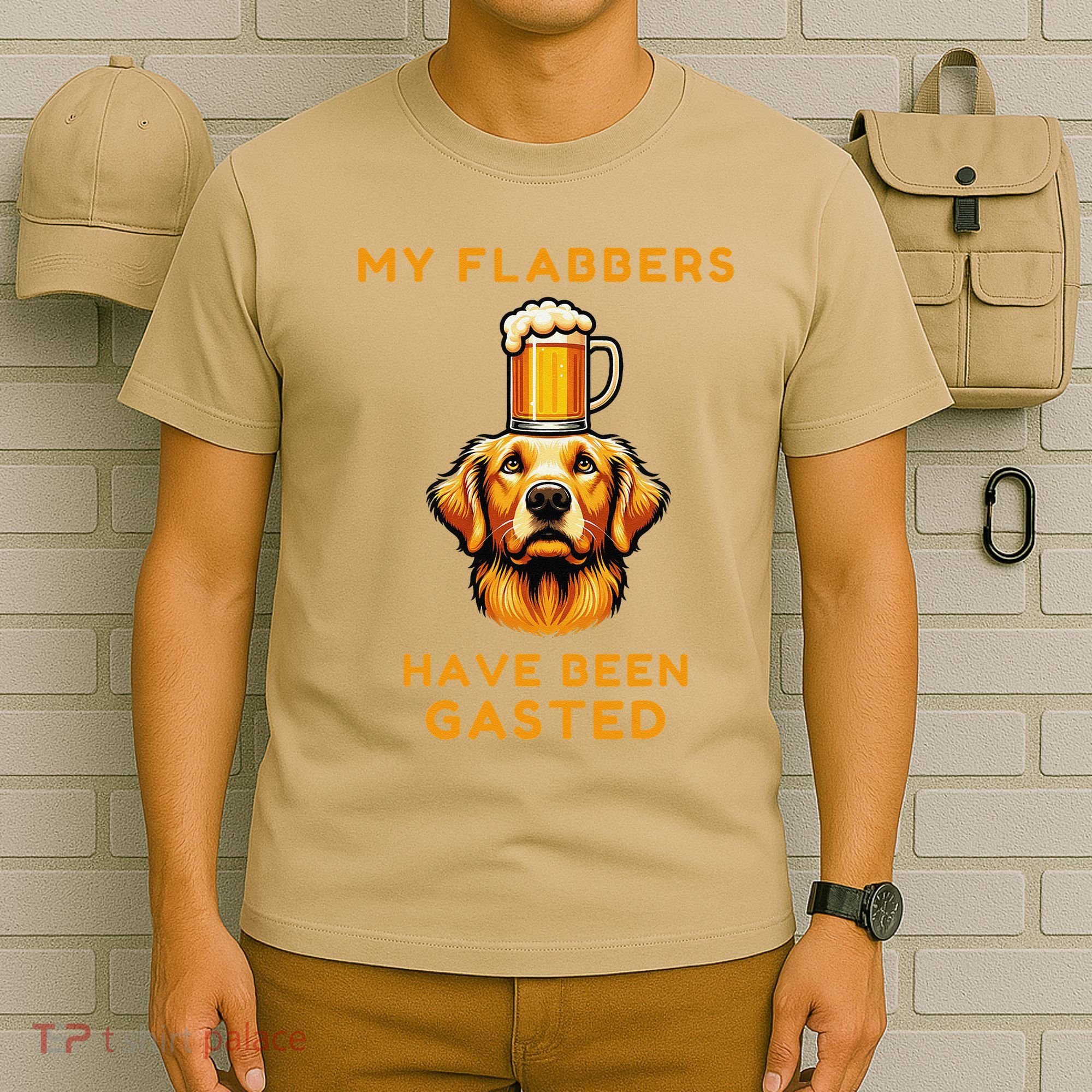 My Flabbers Have Been Gasted Distressed Retro Funny Dog T-Shirt