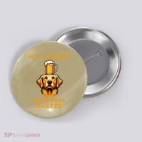 My Flabbers Have Been Gasted Distressed Retro Funny Dog Button thumb 0