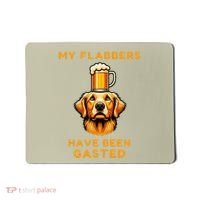 My Flabbers Have Been Gasted Distressed Retro Funny Dog Mousepad thumb 0