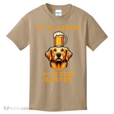My Flabbers Have Been Gasted Distressed Retro Funny Dog Kids T-Shirt