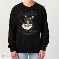 My Flabbers Have Been Gasted Distressed Retro Funny Cat Women's Sweatshirt thumb 0