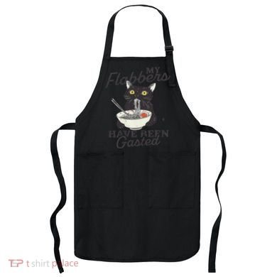 My Flabbers Have Been Gasted Distressed Retro Funny Cat Apron