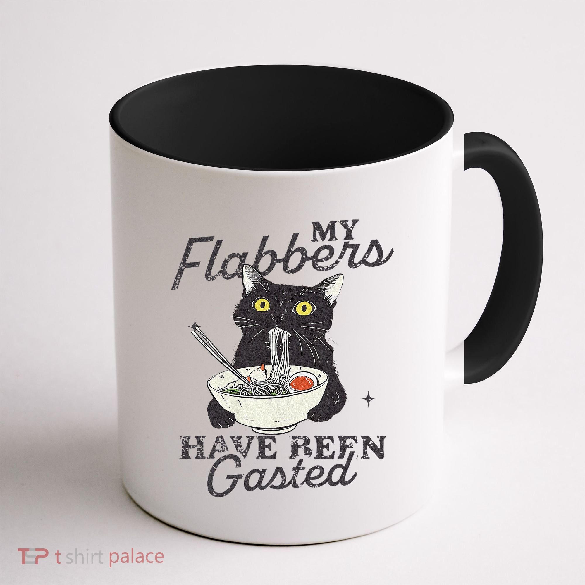 My Flabbers Have Been Gasted Distressed Retro Funny Cat Coffee Mug
