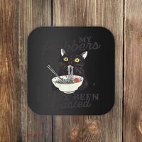 My Flabbers Have Been Gasted Distressed Retro Funny Cat Coaster thumb 0