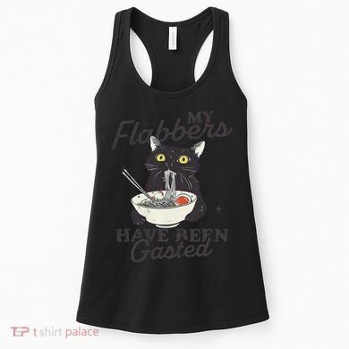 My Flabbers Have Been Gasted Distressed Retro Funny Cat Women's Tank Top