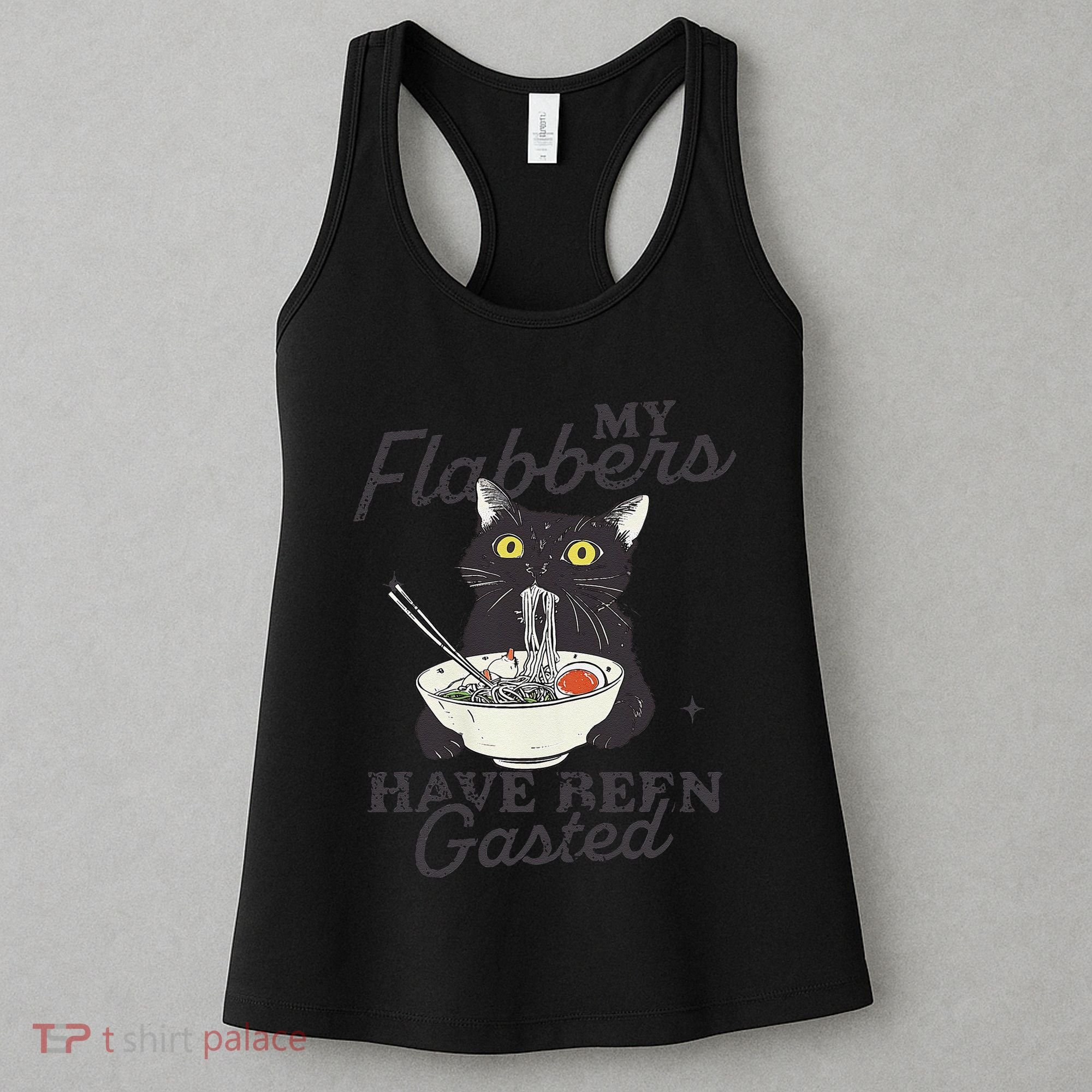 My Flabbers Have Been Gasted Distressed Retro Funny Cat Women's Tank Top