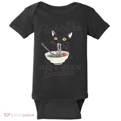 My Flabbers Have Been Gasted Distressed Retro Funny Cat Baby Bodysuit