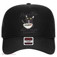 My Flabbers Have Been Gasted Distressed Retro Funny Cat Hat thumb 0