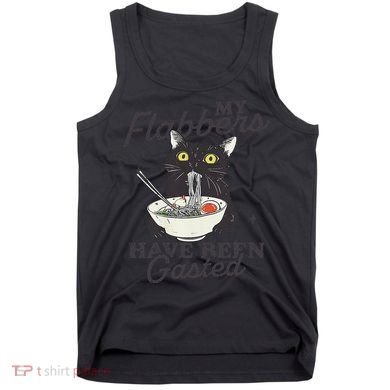 My Flabbers Have Been Gasted Distressed Retro Funny Cat Tank Top