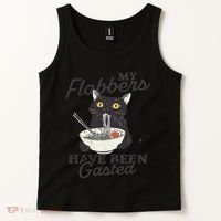 My Flabbers Have Been Gasted Distressed Retro Funny Cat Tank Top thumb 2