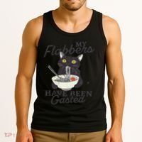 My Flabbers Have Been Gasted Distressed Retro Funny Cat Tank Top thumb 3