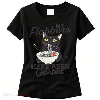 My Flabbers Have Been Gasted Distressed Retro Funny Cat Women's T-Shirt
