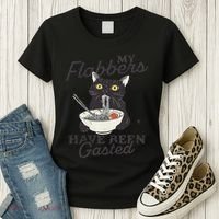 My Flabbers Have Been Gasted Distressed Retro Funny Cat Women's T-Shirt thumb 3