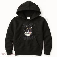 My Flabbers Have Been Gasted Distressed Retro Funny Cat Kids Hoodie thumb 0